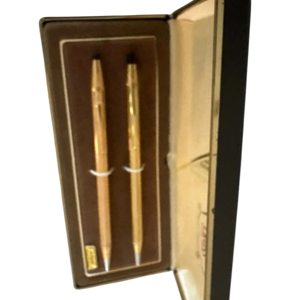CROSS Vintage 10K‎ Gold Filled Pen & 14K Pencil Set Classic Century Luxury